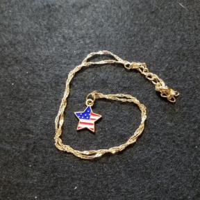 American Flag Star Necklace