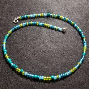 Aquamarine Bead Necklace