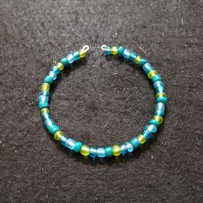 Aquamarine Bead Bracelet