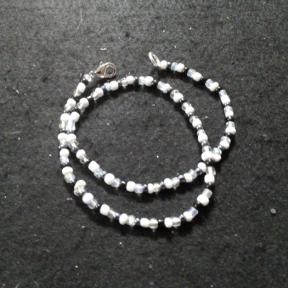 Black And White Bead Necklace