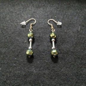 Green Prom Ball Earring