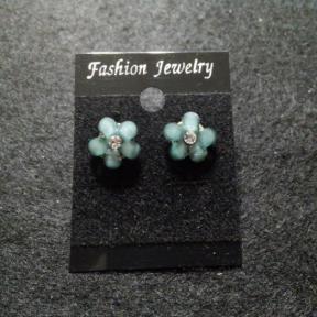 Light Blue Flower Stud Earring