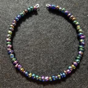 Oil slick black bracelet