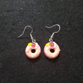 Peach Donut Earrings