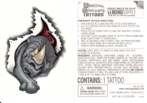 Rhino Temporary Tatto