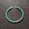 Aquamarine Bead Bracelet