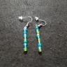 Aquamarine Bead Earring