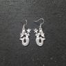 Gray Mermaid Earrings