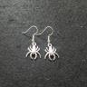 Gray Spider Earrings