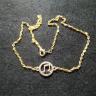 Music Charm On Gold Color Necklace