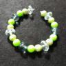 Ocean Green Dark Beaded Bracelet