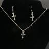 Gray Old Century Cross Jewelry Set