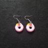 Pink Donut Earrings 