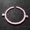 Pink With Silver Hearts Bracelet