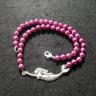 Purple Bead Mermaid Necklace