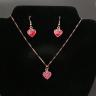 Red Heart Jewelry Set