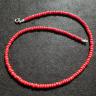 Red Opaque Bead Necklace