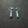 Turquoise And White Bead Earring