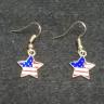 US Flag Star Earring